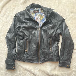 Black bomber/ Moto Leather Jacket